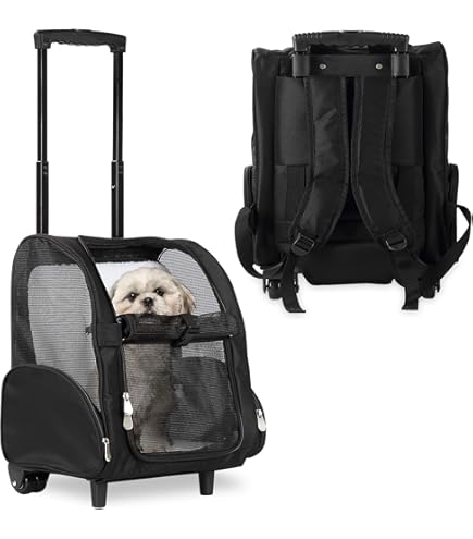 Mochila Para Gatos Transportín Para Mascotas Con Ruedas Mochila