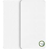 AOHWIDER 47x23.6 Rectangle Bedside Bassinet Mattress: 2" Thick Dual Side Gel Memory Foam Bassinet Mattress for ADOVEL/BabyBond/ELEMARA Bassinet Bedside Crib - All-Season Design