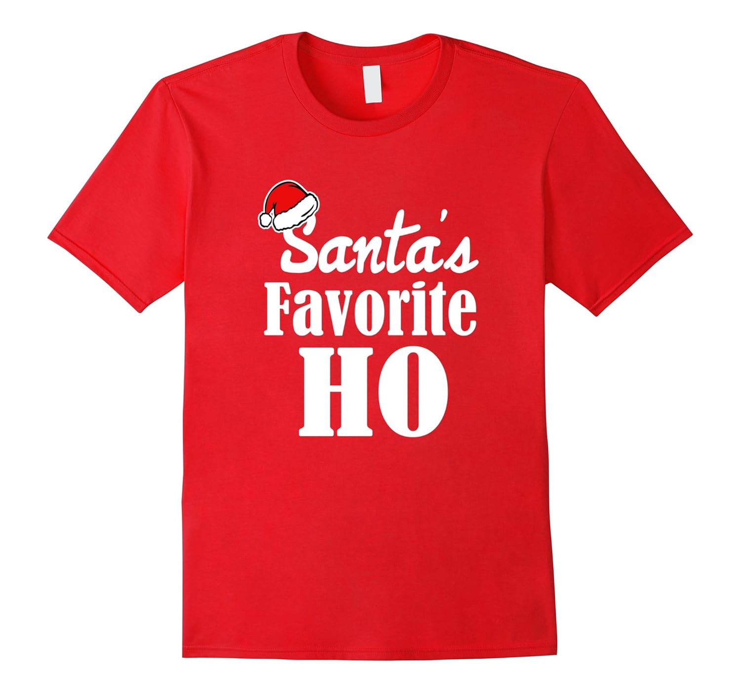 Santa's Favorite Ho Funny saying Christmas Shirt-Rose