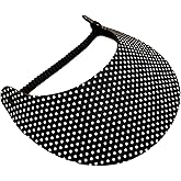 The Incredible Sunvisor Women's Black White Design Lightweight Packable Foam Visor for Sun Protection and Outdoor Activities