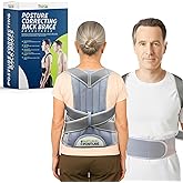 The Natural Posture Posture Corrector for Men and Women - Lumbar Back Brace and Shoulder Straightener - Helps Provide Lower Back Support and Relief - Adjustable, Comfortable and Easy to Wear