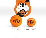 The Dog's Balls Dog Tennis Balls Orange Medium 6-Pack Non-Abrasive Felt view 5