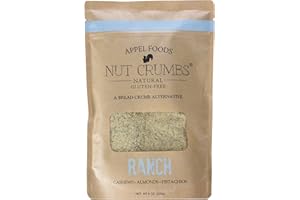 APPEL FOODS NUT CRUMBS NATURAL GLUTEN-FREE A BREAD CRUMB ALTERNATIVE Appel Foods - Nut Crumbs - Bread Crumb Alternative - Gluten Free - Sugar Free - Low Carb - Low Sodium - Raw, Premium Nuts - (Ranch)