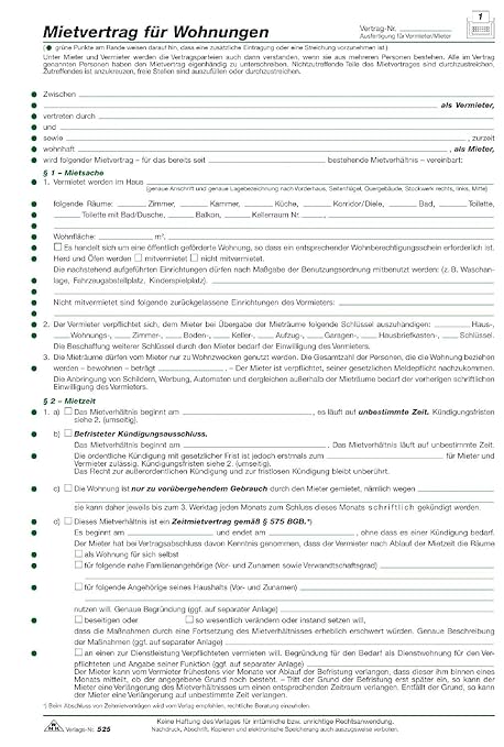 Einheitsmietvertrag 2873 Pdf Creator