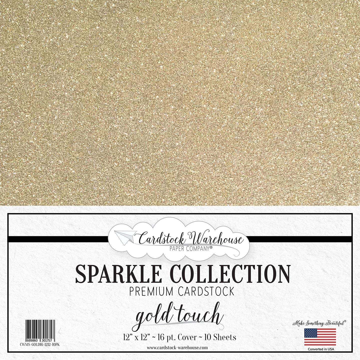 Mirrisparkle Gold Touch Glitter Cardstock Paper from Cardstock