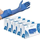 Farla MediHands Blue Large Vinyl Exam Gloves 500 Box Powder Free Latex Free view 1