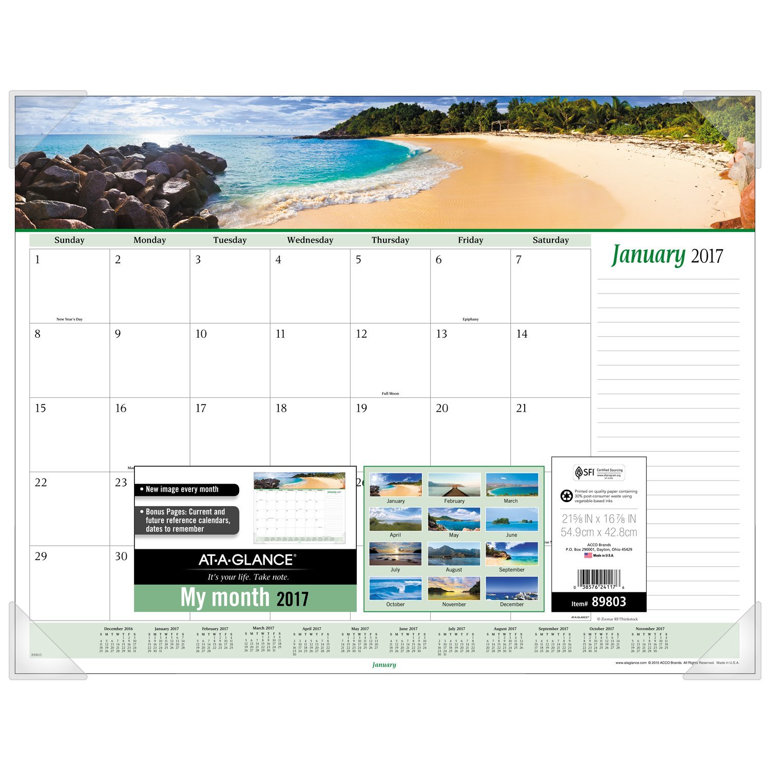 Best 2017 at a glance desk calendar