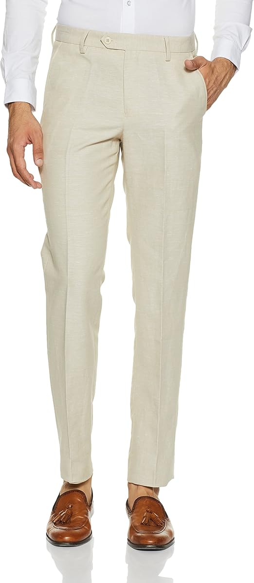 Buy Peter England Men's Slim Fit Formal Trousers (PTF51701433076