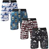Warriors & Scholars Chafe Safe Pouch 8" Inseam Boxer Briefs For Men With Pouch, Breathable, Soft, Moisture Wicking Underwear