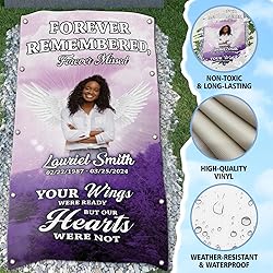44memory Custom Memorial Grave Blanket Photo