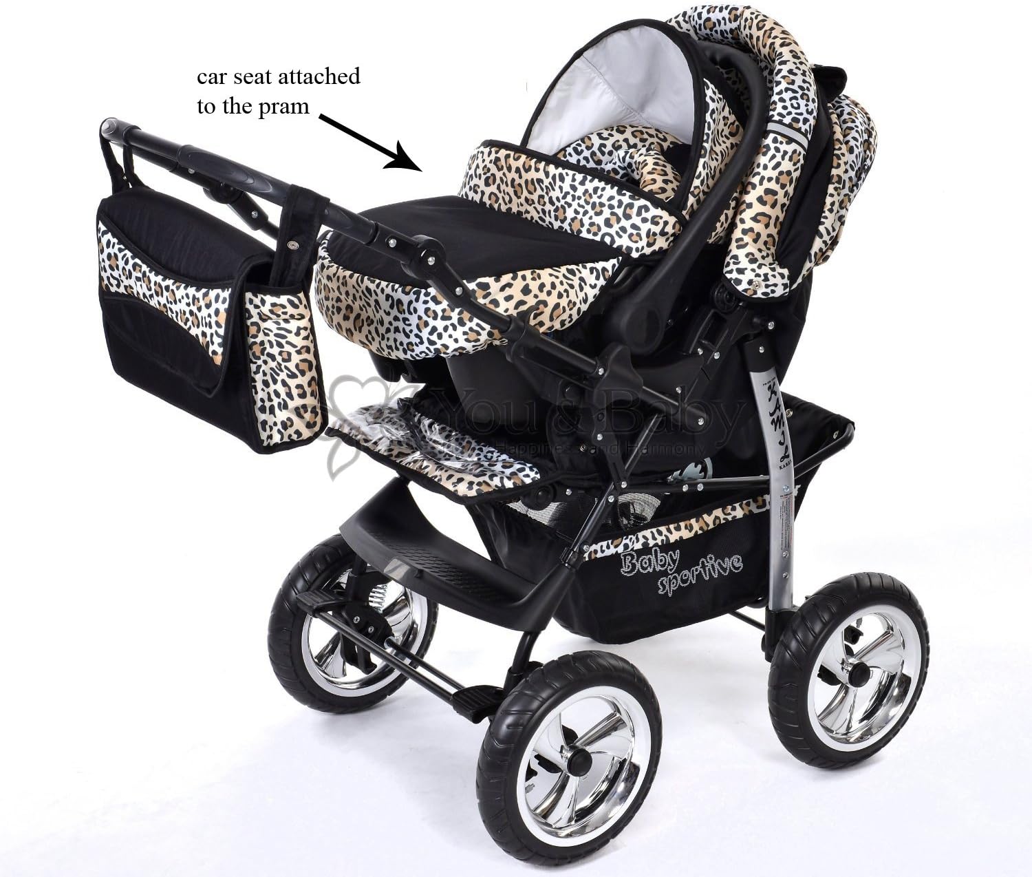leopard pram