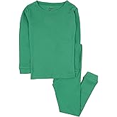 Leveret Kids Pajamas Boys & Girls Solid Colors 2 Piece Pajama Set 100% Cotton (Size 2-14 Years)