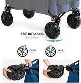 Timber Ridge Collapsible Folding Wagon with Adjustable Handle & Cup Holders view 4