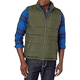 Amazon Essentials mens Mid-weight Puffer Vest