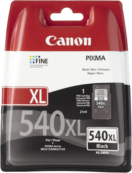 Canon PG540XL Ink Cartridge Black Office Products