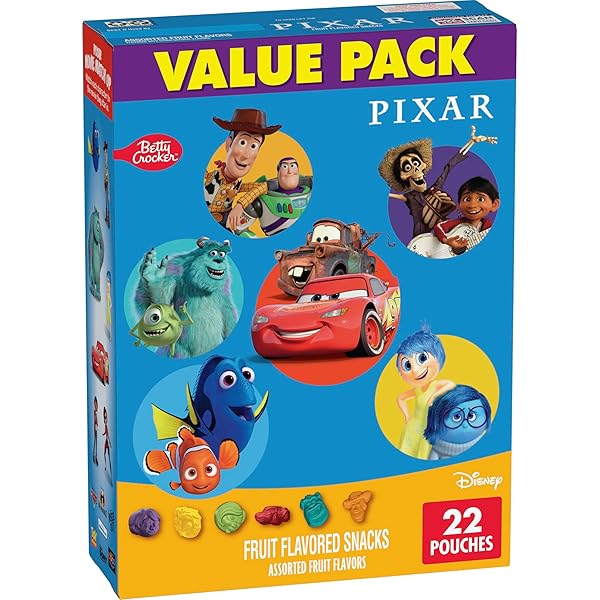 DISNEY PIXAR FRUIT FLAVORED SNACKS, GLUTEN FREE, KIDS...