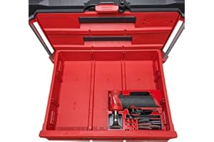 M12 Fuel Gen1 Right Angle Die Grinder Organizer Insert – Compatible with Milwaukee PACKOUT 2-Drawer, 3-Drawer & Multi-Depth –