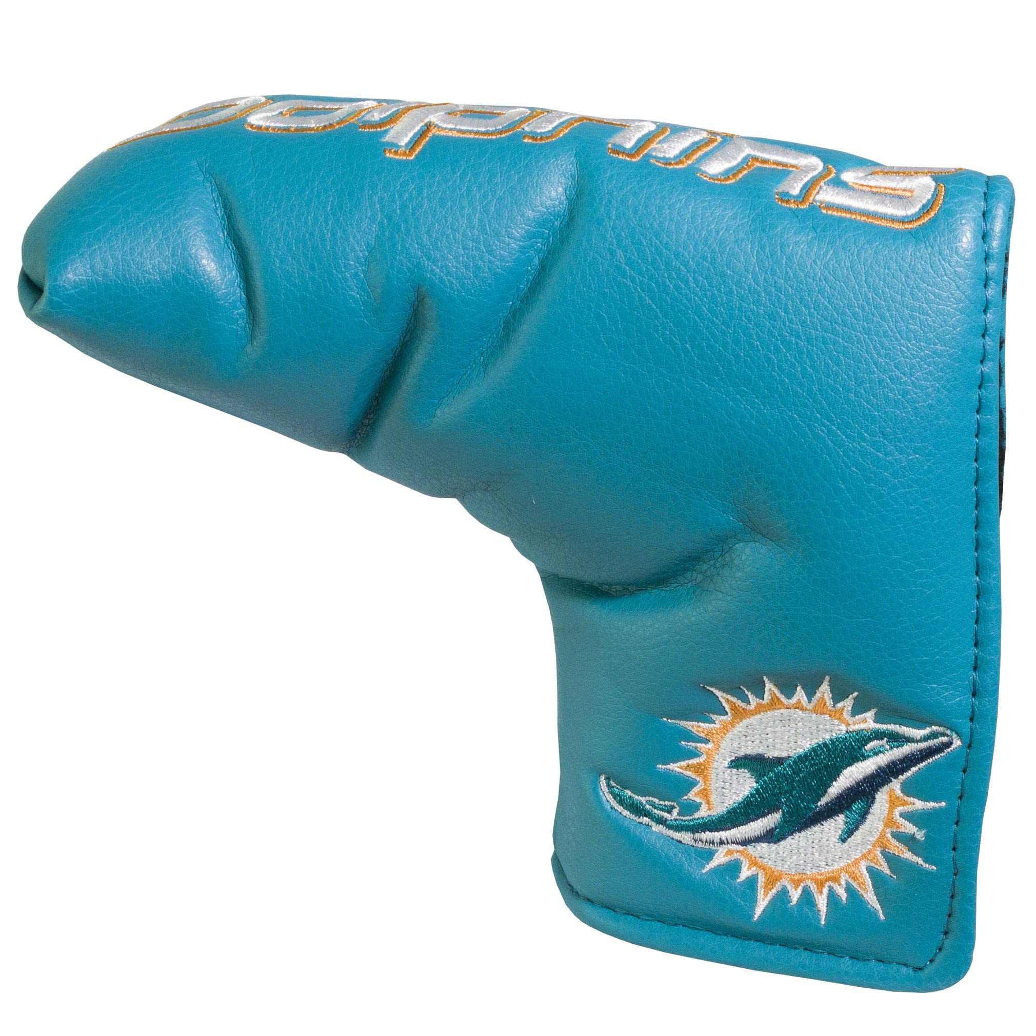 Team Golf NFL Miami Dolphins Vintage Blade Putter Cover Golf Club Vintage Blade Putter Headcover, Form Fitting Design, Fits Scotty Cameron, Taylormade, Odyssey, Titleist, Ping, Callaway
