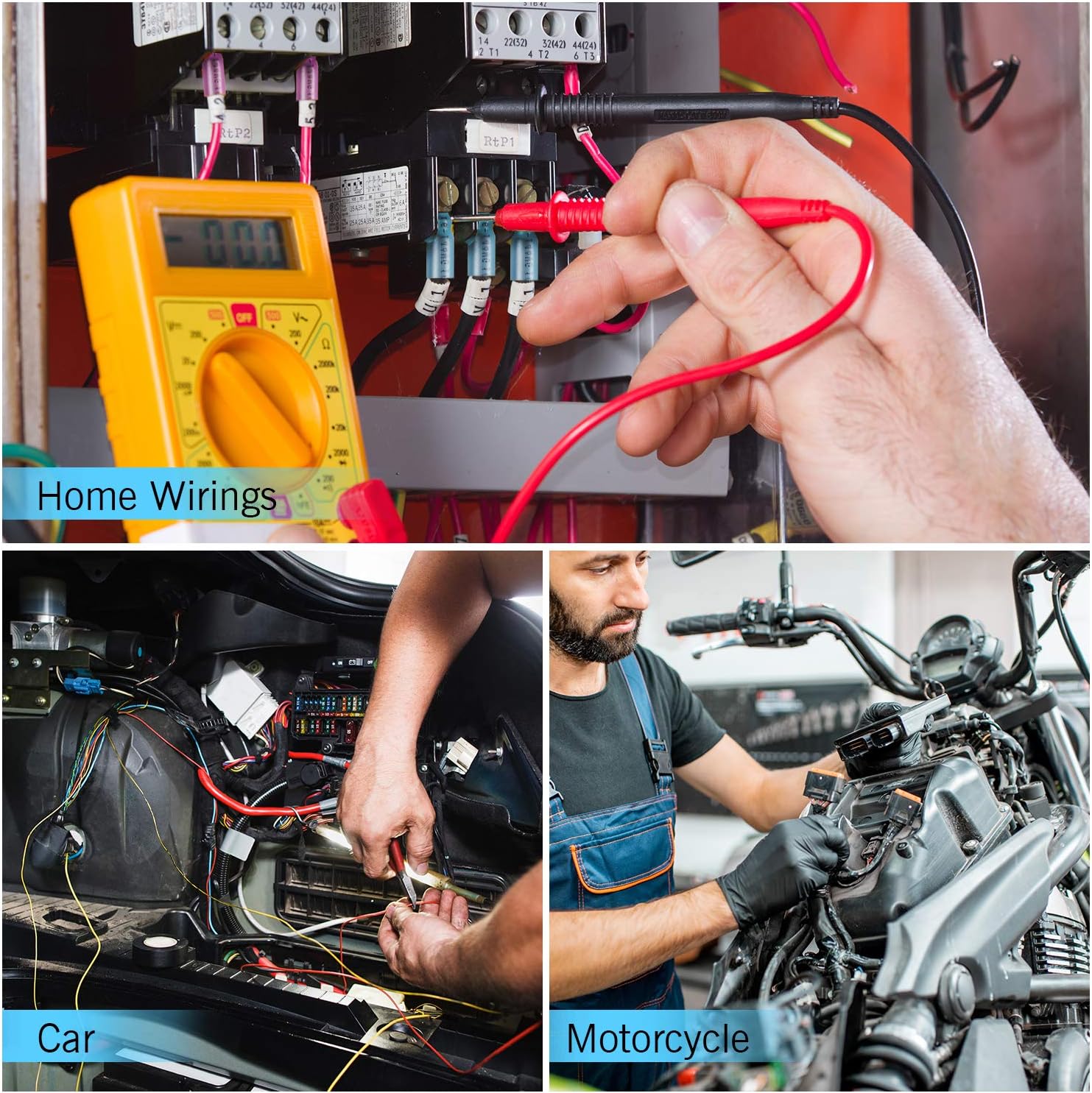 Kuject 280PCS Electrical Wire Connectors Kit, Heat Shrink Waterproof Crimp Butt Connectors Include Rings, Fork, Spade Terminals for Marine, Boat, Wire Joint, Motorcycle, Automobile, Aircraft: Car Electronics