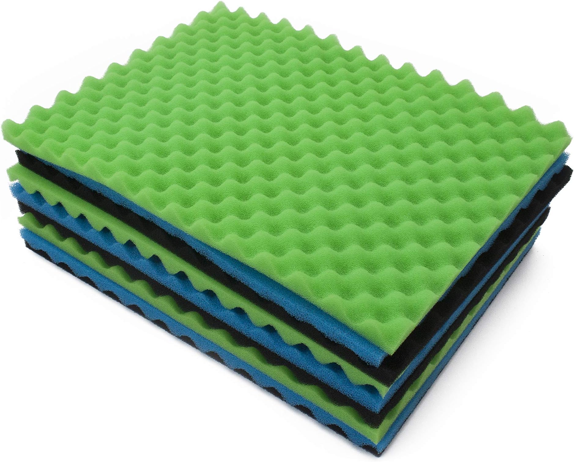 LTWHOME Fish Pong Foam Filter Sponge Set 25" X 18" Media (Pack of 3 Sets)