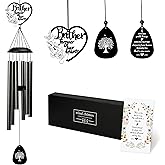 BUoonyer Brother Memorial Wind Chimes - Memorial Gifts for Loss of Brother, Remembrance Sympathy Gift, Loved Ones Boy Men Commemorative Bereavement Windchimes for Outdoor Outside Patio Decor
