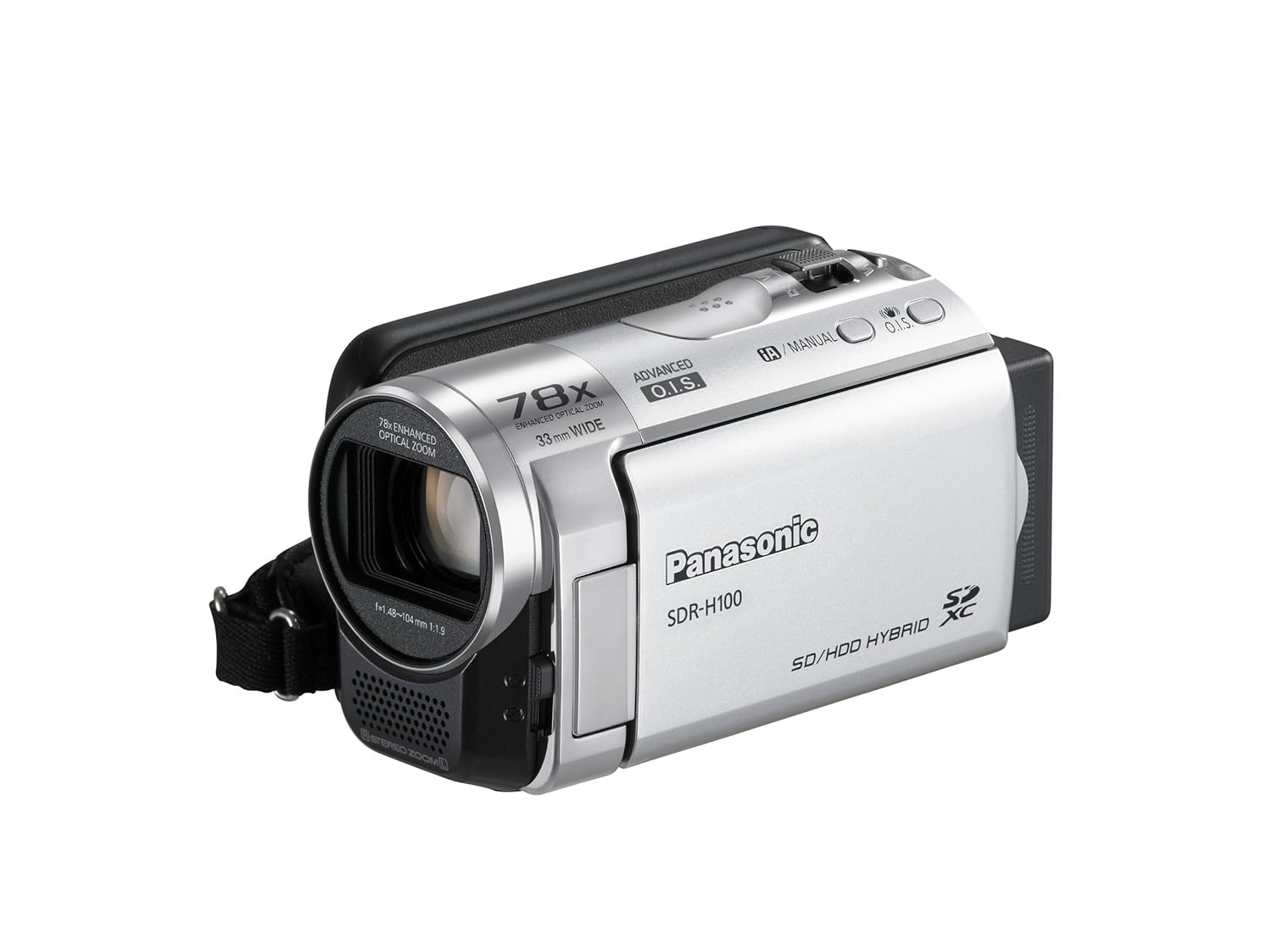 Panasonic SDR-H100 - Videocámara (0,8 MP, CCD, 25,