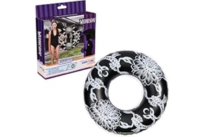 Swimways Wednesday Swim Tube Pool Float, Inflatable Pool Floats & Kids Pool Toys, Swimming Pool Accessories & Beach Essentials for Teens Aged 14 & Up