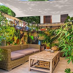 AsterOutdoor Sun Shade Sail Rectangle 12' x 16' UV