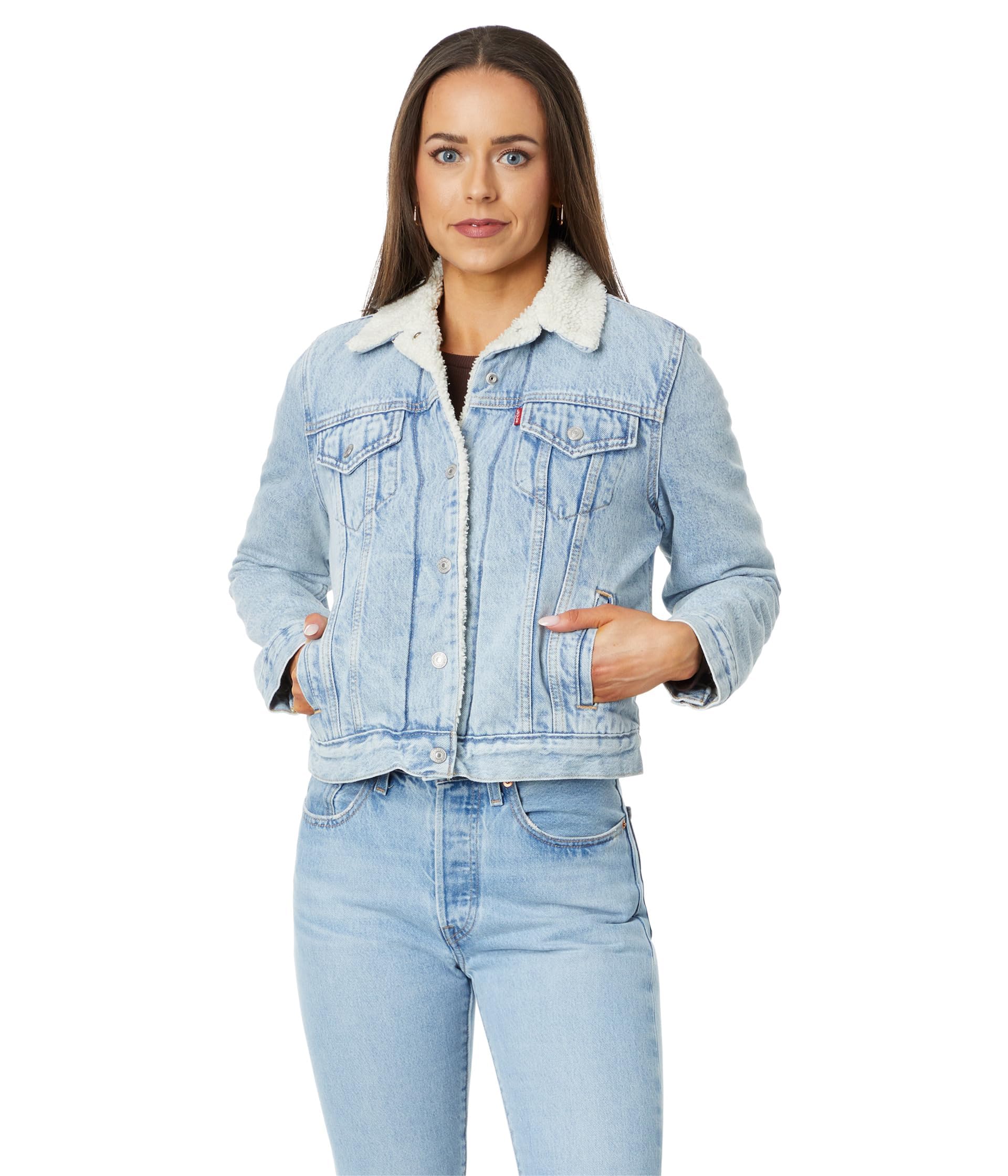 Levi's Women's Original Sherpa Trucker Jackets (Also Available in Plus), (New) Feeling Everything, Medium Image