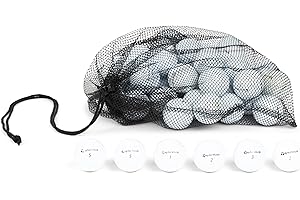 Clean Green Golf Balls Recycled & Used for Taylormade TP5x Golf Ball Mix 12-48 Balls - Good Condition Graded Balls - Includes GolfBalls and Mesh Carrying Bag