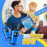 Veopoko 2 PCS Rechargeable Walkie Talkie for Kids 3-9 Yr Olds Outdoor Toy view 7