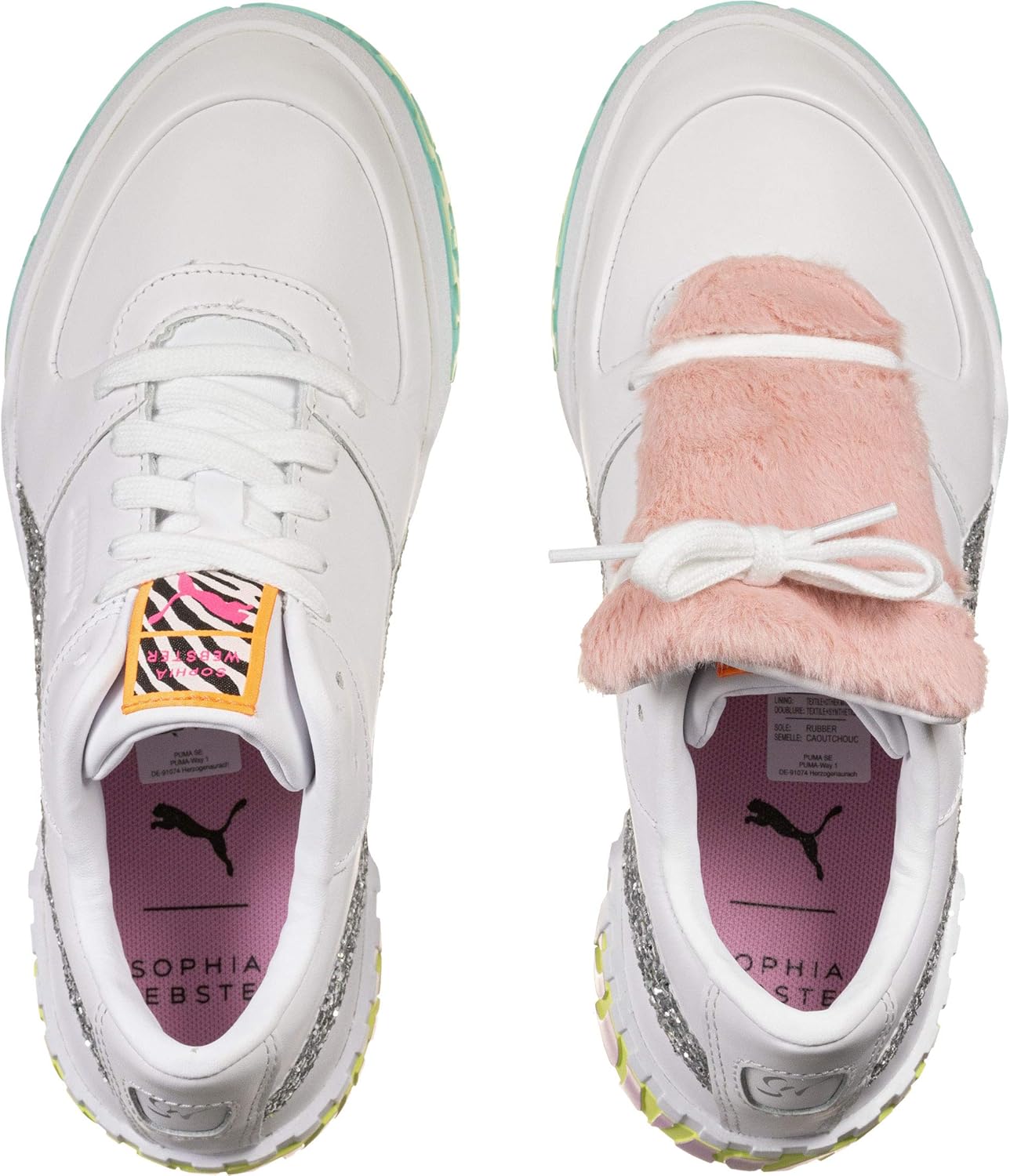 x sophia webster cali fur sneakers