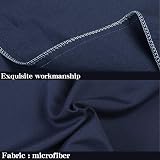 NTBAY 4 Pack 50x75 cm Navy Microfiber Pillowcases Wrinkle Fade Stain Resistant view 2