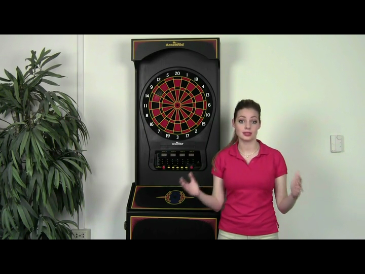 Arachnid-Cricket-Pro-650-Standing-Electronic-Dartboard-with-24-Games-132-Variations-and-6-Soft-Tip-Darts-Included