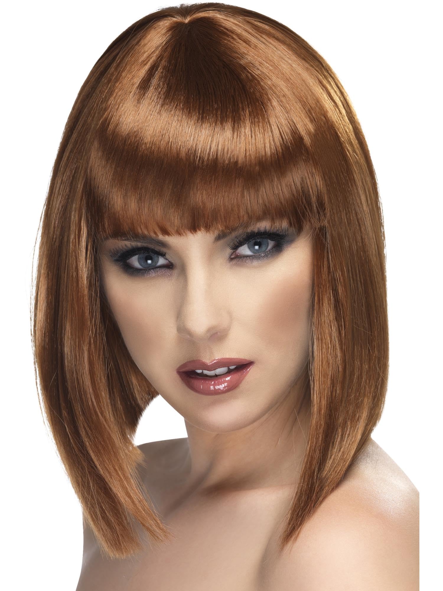 Smiffys Glam Wig Brown — image 1