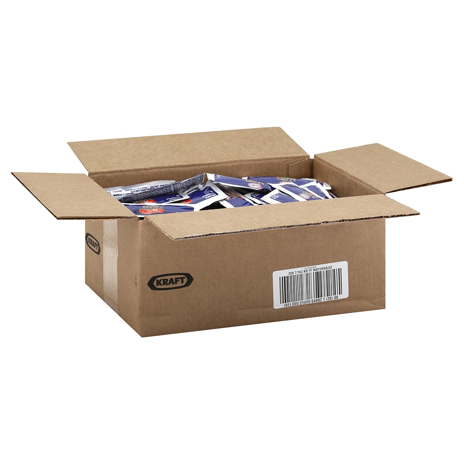 Amazon Com Kraft Single Serve Fat Free Mayonnaise Dressing 0 44 Oz Packets Pack Of 200 Condiments Packets Grocery Gourmet Food