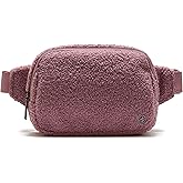 Pander Large 2L Fanny pack Everywhere Fleece Belt Bag for Women and Men with Adjustable strap Belt. (Purple Lavender)