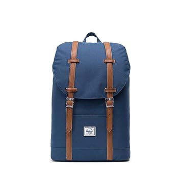 Herschel Rucksack Retreat, dunkelblau/braun, 32 x 45 x 10 cm, 10329-00007