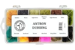 Kingfisher Fly Fishing Antron Fly Tying Dubbing Dispenser