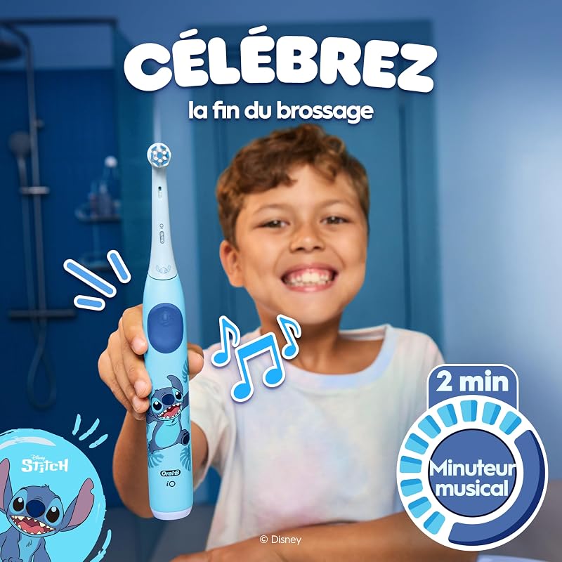 Brosse à Dents Electrique iO Kids, Brossette, Version Stitch, Bleue