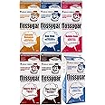 Cotton Candy Floss sugar Mix Flavors | Pack Of 6 | Blue Raspberry, Banana, Bubble Gum, Chocolate, Cherry, and Birthday Cake Flavors | 1/2 Gallon Cartons