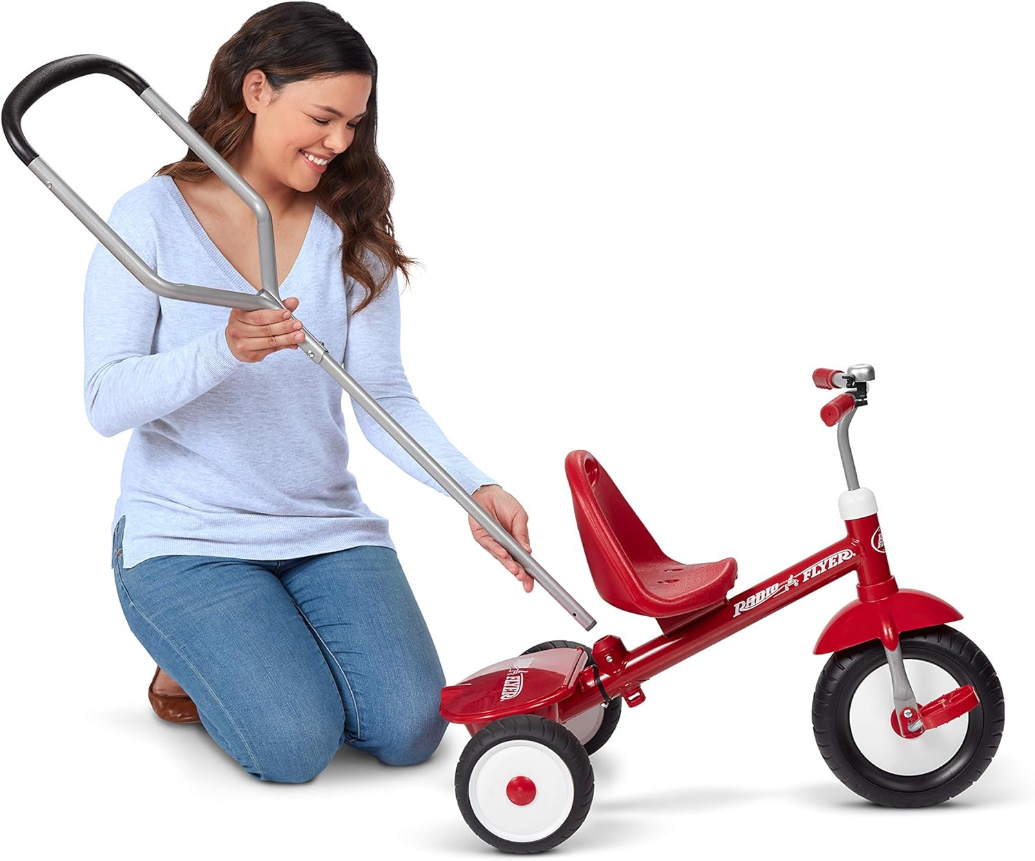 Radio Flyer Deluxe Steer & Stroll Trike: Toys & Games