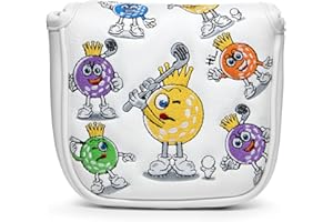 Golf Mallet Headcover Golf Club Head Covers with Strong Magnetic Headcovers Fits Most Mallet Putters, Scotty Cameron, Taylorm