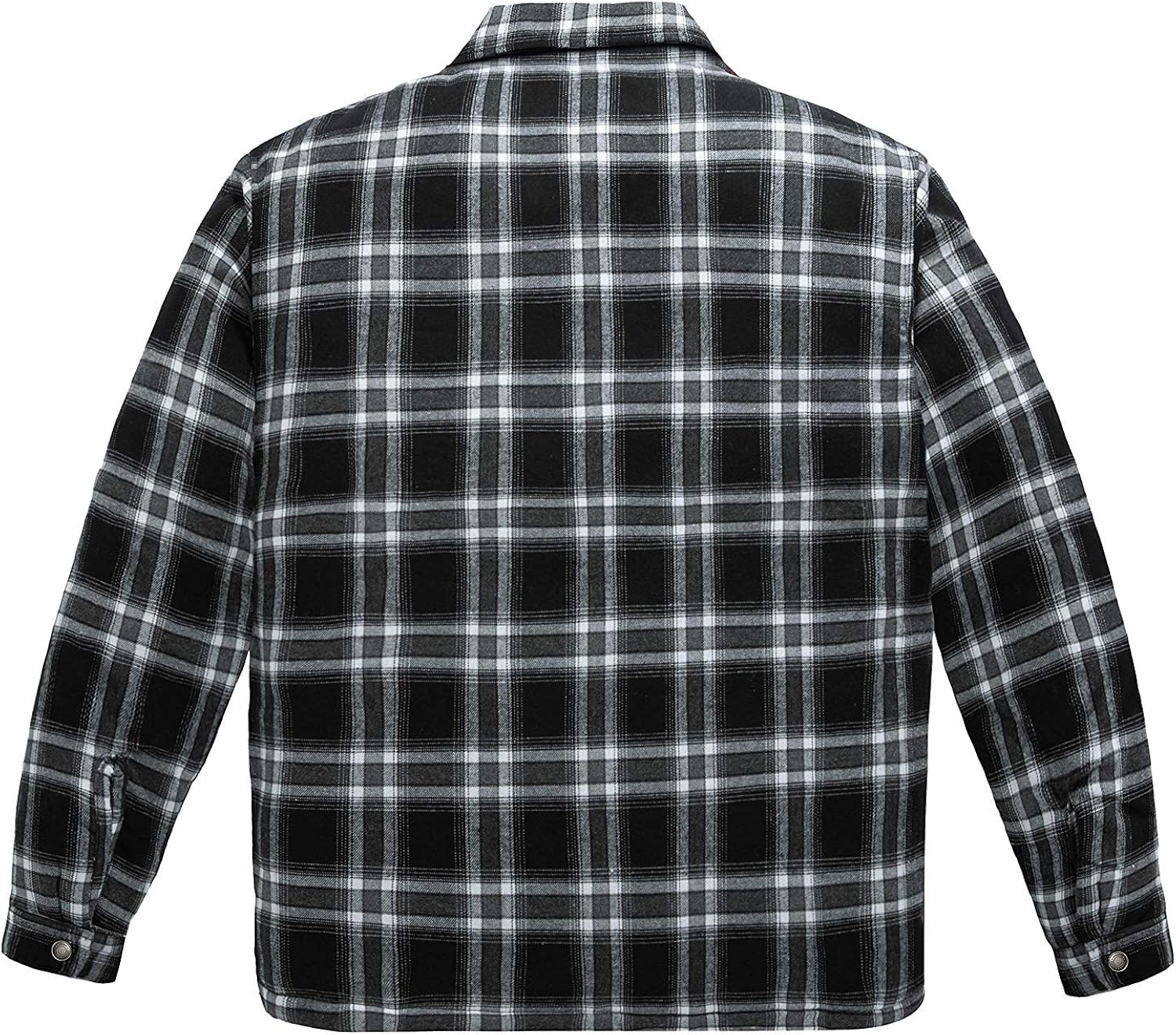 quilted flannel shirt with zipper