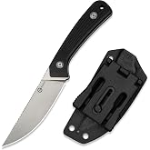 CIVIVI Carveth Fixed Blade Knife with Sheath, 3.59" AEB-L Blade C25040-1 | Full Tang Hunting Knife, G10 Handle, Straight Back Skinning Blade, Outdoor Survival Tool, Horizontal &amp; Vertical Carry Sheath