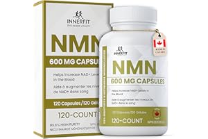 NMN Ultra High Purity 600 mg per Capsule, 4 Month Supply - NAD+ Booster Industry Highest, 99% NMN Nicotinamide Mononucleotide
