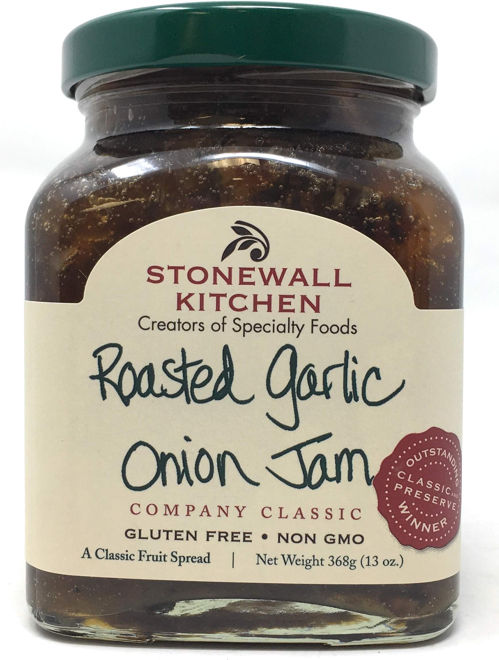Stonewall Kitchens Roasted Garlic & Onion Jam 13-Ounce Jars (Pack of 6)