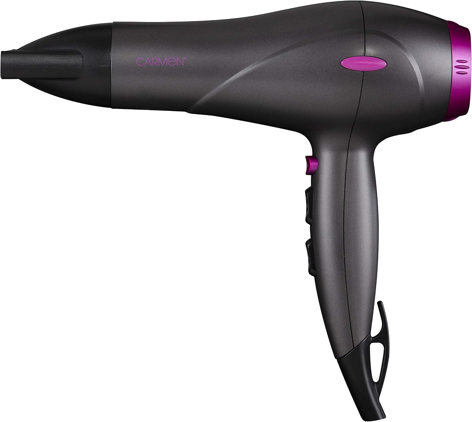 Carmen Neon Hair Dryer Gift Set including Keratin Protech, Diffuser, Concentrator Nozzle, 2000W, Graphite and Pink, C81072 - Image 4
