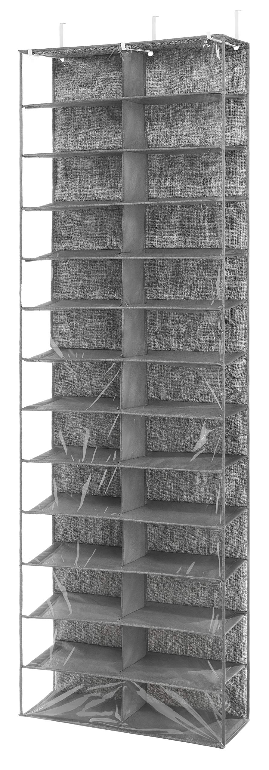 Photo 1 of (missing manual) Whitmor Over The Door Shoe Shelves - 26 Sections - Crosshatch Gray