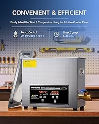 CREWORKS Ultrasonic Cleaner with Heater and